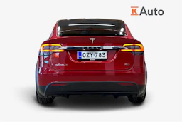 punainen Tesla Model X 2017 kuva 4.