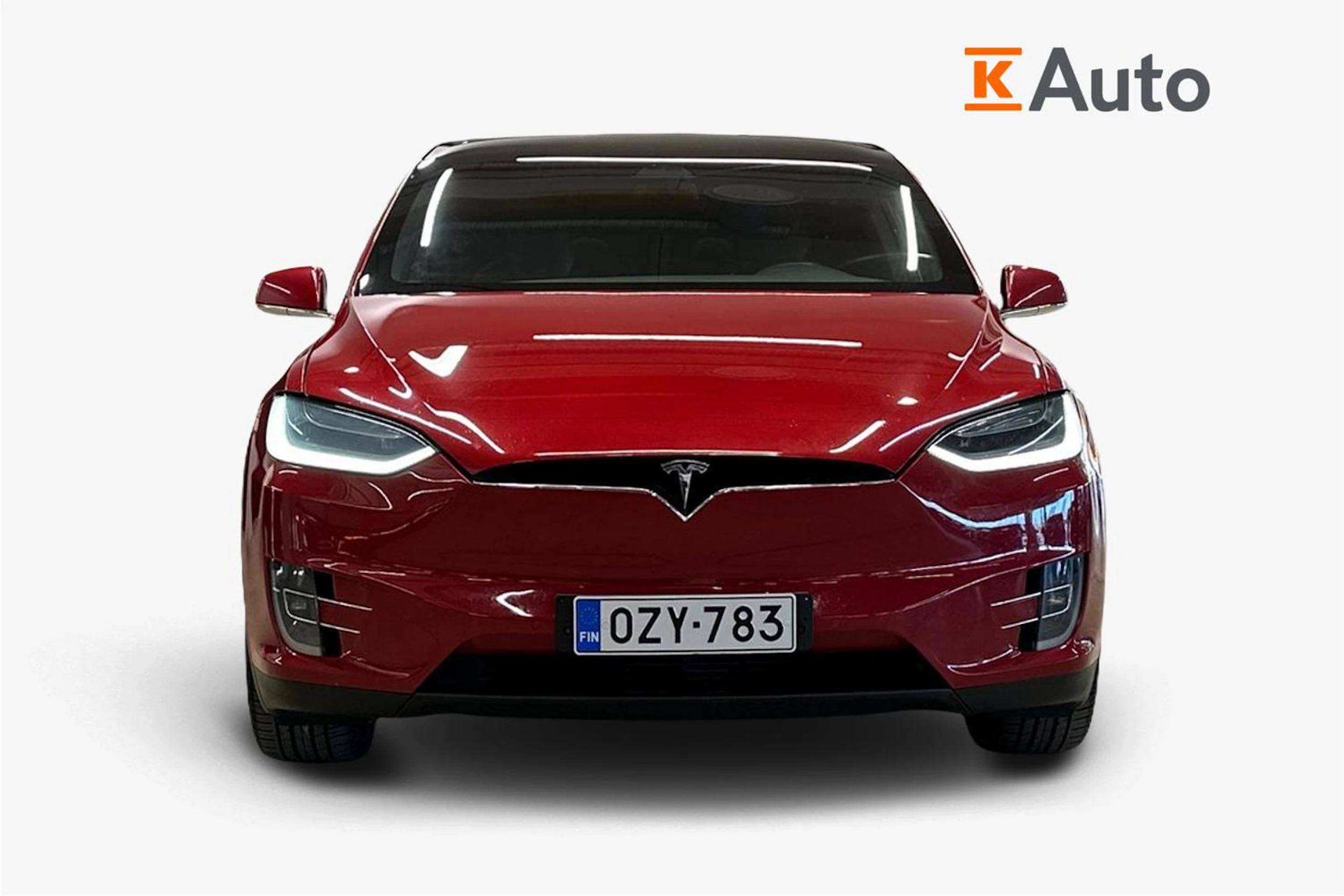 punainen Tesla Model X 2017 kuva 5.