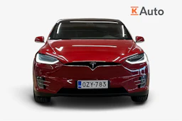 punainen Tesla Model X 2017 kuva 5.