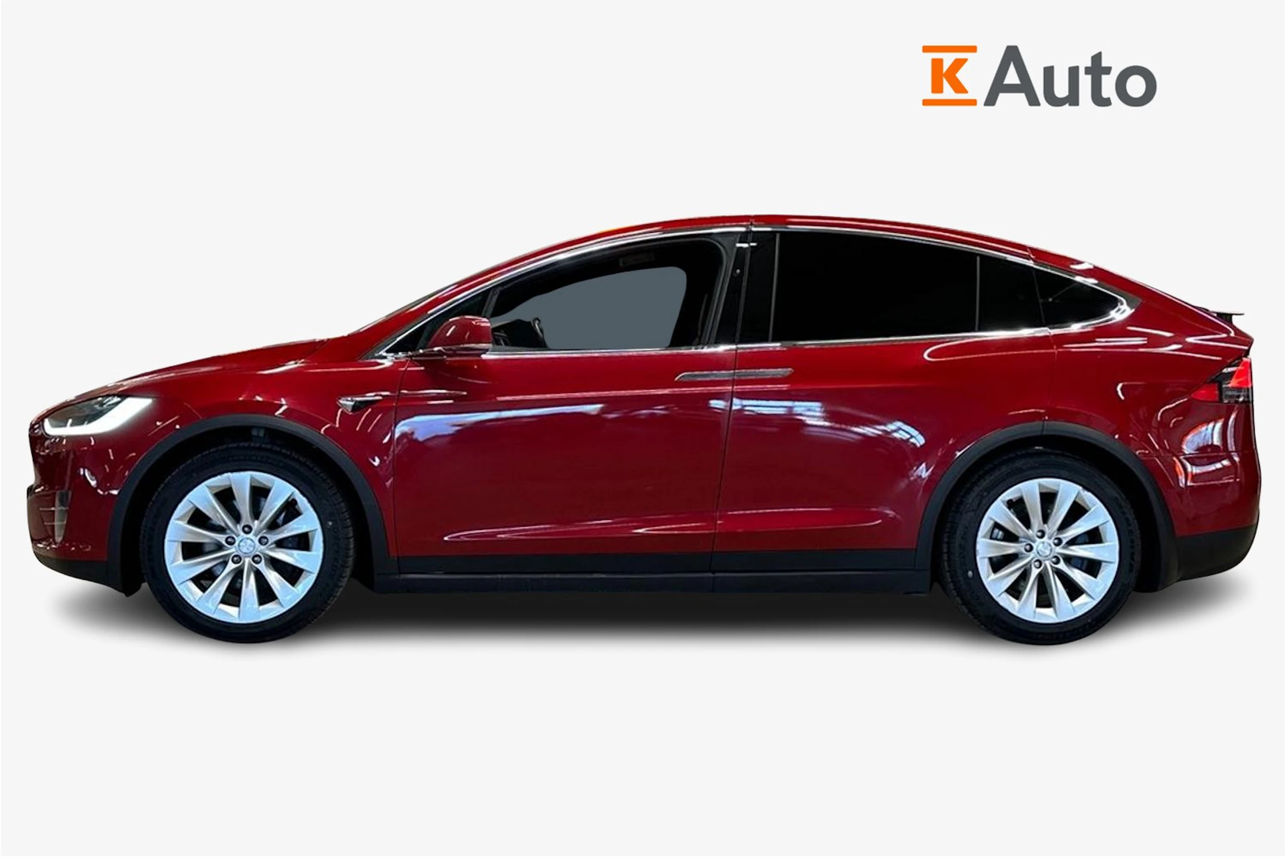 punainen Tesla Model X 2017 kuva 7.