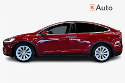 punainen Tesla Model X 2017 kuva 7.