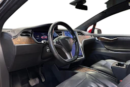 punainen Tesla Model X 2017 kuva 8.