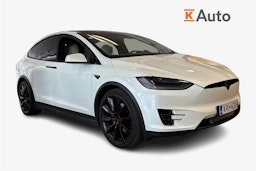 valkoinen Tesla Model X 2020 kuva 1.