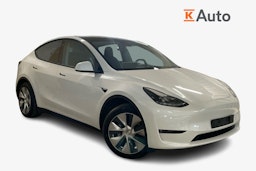 valkoinen Tesla Model Y 2021 kuva 1.