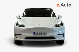 valkoinen Tesla Model Y 2021 kuva 4.
