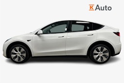 valkoinen Tesla Model Y 2021 kuva 6.