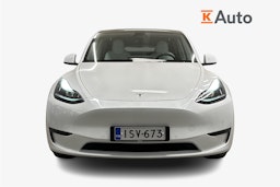 valkoinen Tesla Model Y 2021 kuva 5.