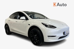 Valkoinen Tesla Model Y 2021 kuva 1.