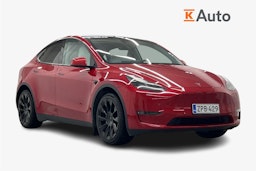 punainen Tesla Model Y 2021 kuva 1.