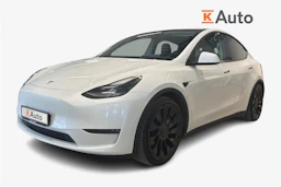 valkoinen Tesla Model Y 2022 kuva 1.