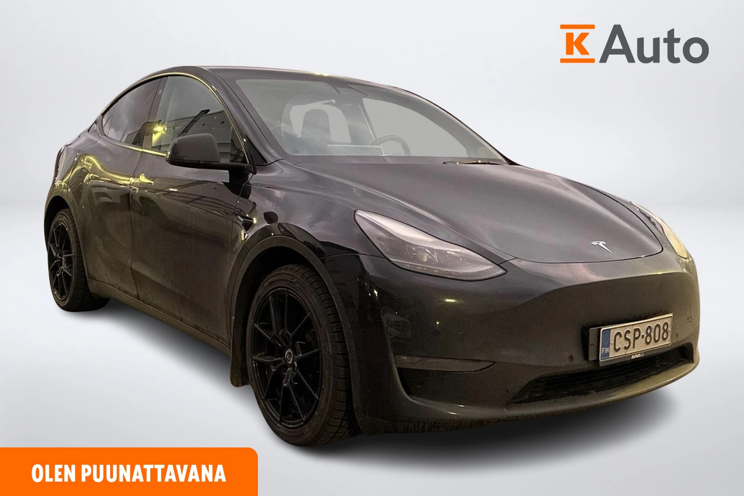 musta Tesla Model Y 2022 kuva 1.