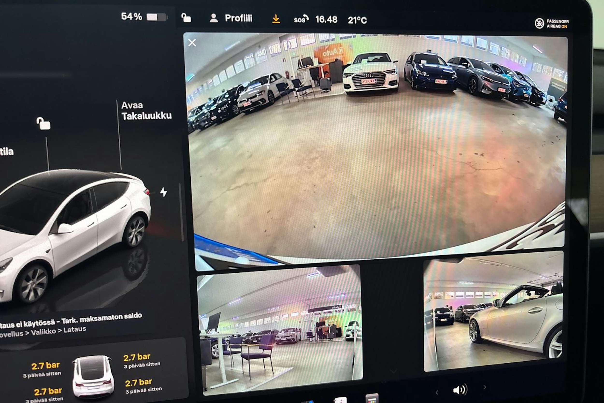 Valkoinen Tesla Model Y 2022 kuva 20.