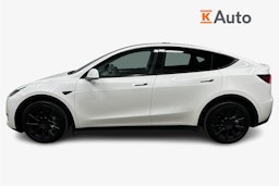 valkoinen Tesla Model Y 2022 kuva 6.