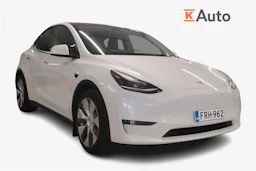 Valkoinen Tesla Model Y 2022 kuva 1.