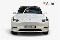 valkoinen Tesla Model Y 2022 kuva 5.