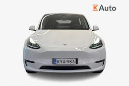 valkoinen Tesla Model Y 2022 kuva 4.