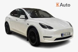 valkoinen Tesla Model Y 2022 kuva 1.