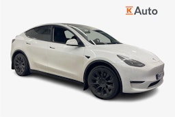 valkoinen Tesla Model Y 2022 kuva 1.