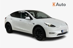 Valkoinen Tesla Model Y 2022 kuva 1.