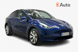 sininen Tesla Model Y 2022 kuva 1.