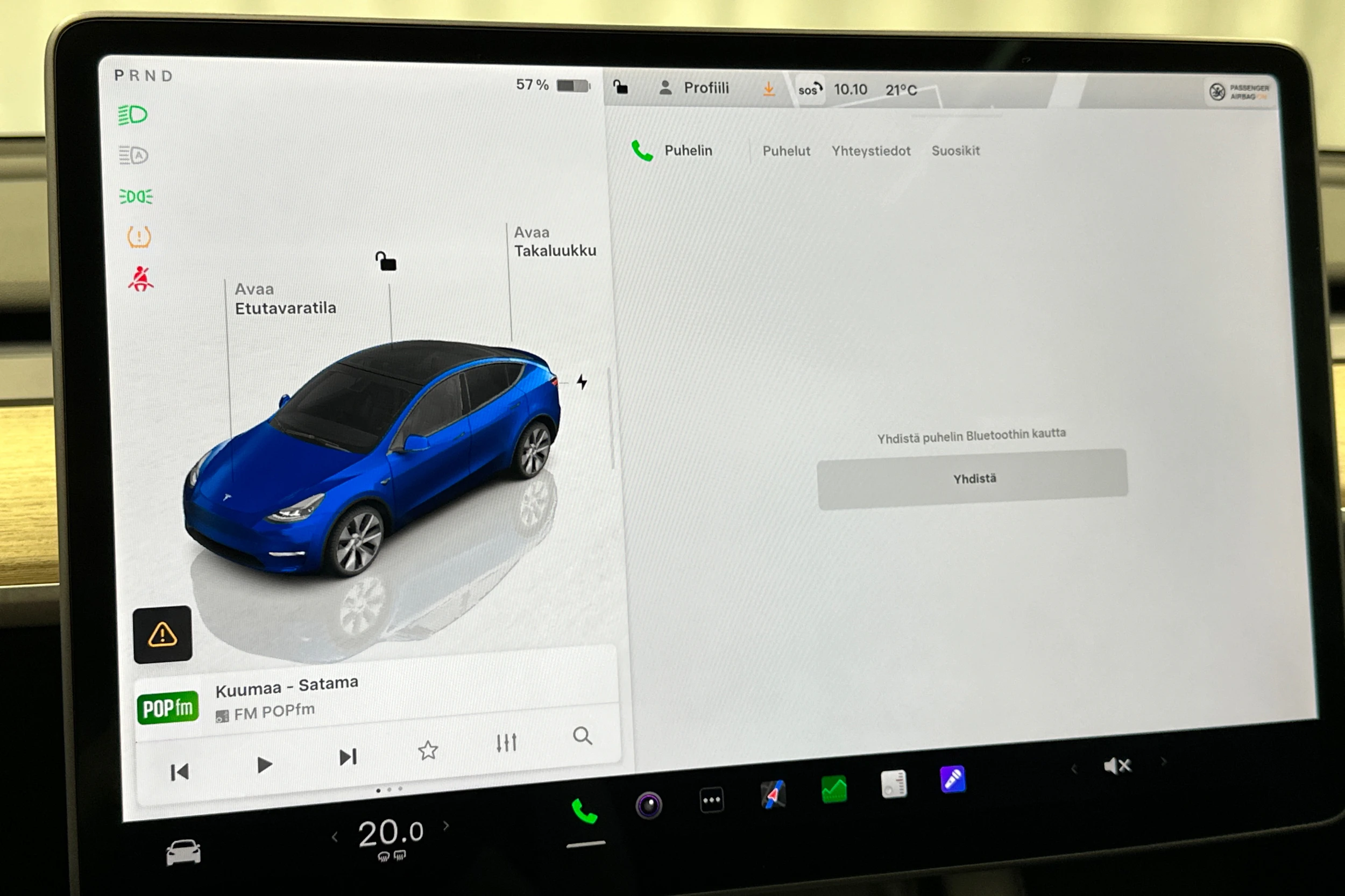 sininen Tesla Model Y 2022 kuva 28.