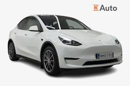 valkoinen Tesla Model Y 2022 kuva 1.