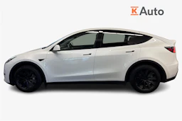 valkoinen Tesla Model Y 2022 kuva 5.