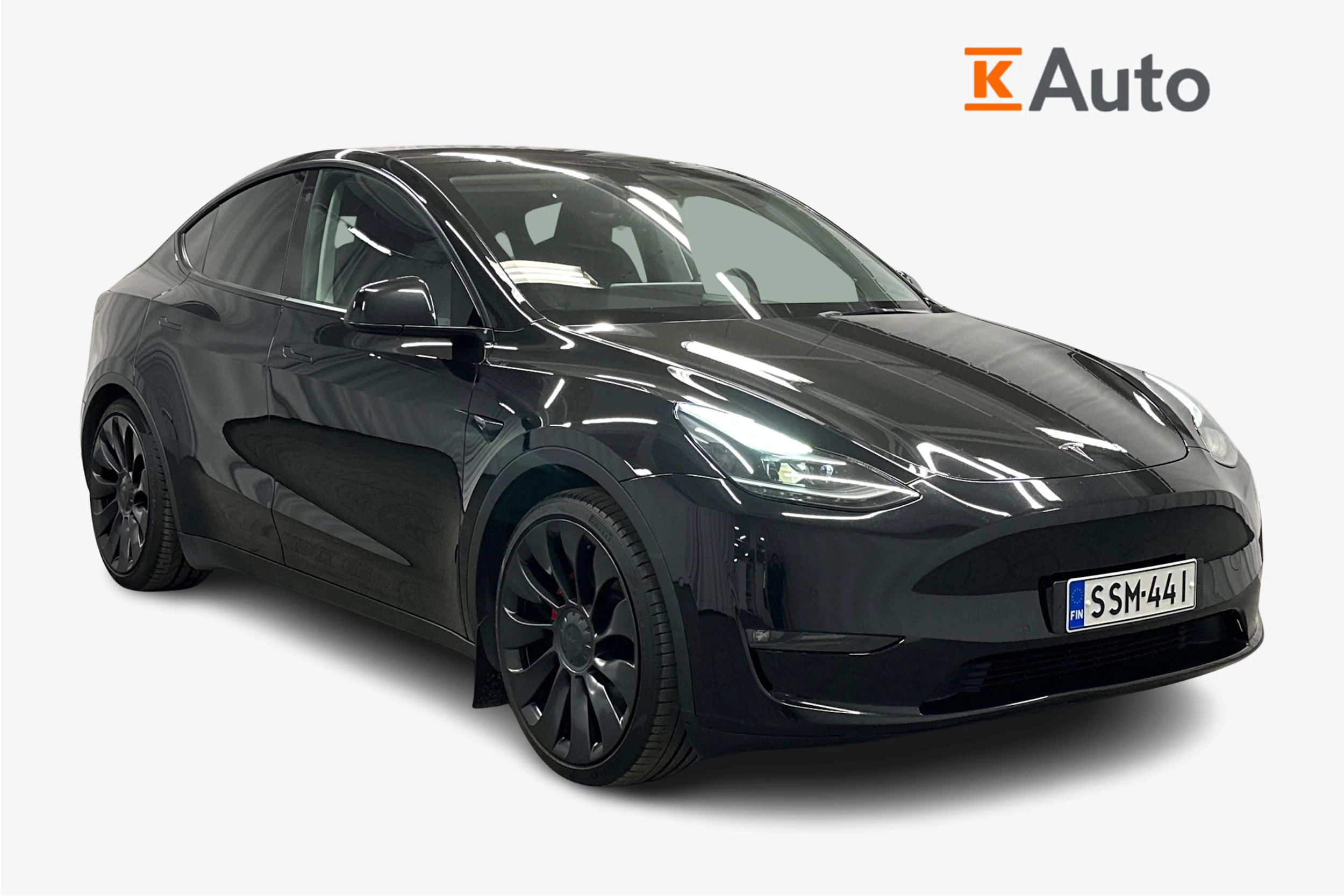 musta Tesla Model Y 2022 kuva 1.