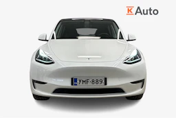 valkoinen Tesla Model Y 2022 kuva 4.