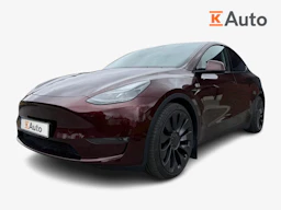 met. punainen Tesla Model Y 2023 kuva 1.