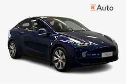 sininen Tesla Model Y 2023 kuva 1.