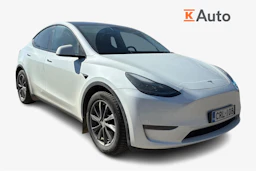 Valkoinen Tesla Model Y 2023 kuva 1.
