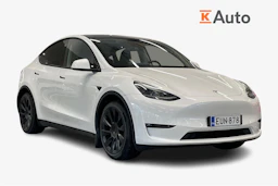 valkoinen Tesla Model Y 2023 kuva 1.