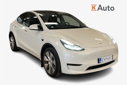 valkoinen Tesla Model Y 2023 kuva 1.
