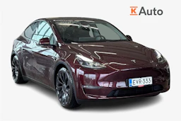 punainen Tesla Model Y 2023 kuva 1.