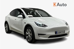valkoinen Tesla Model Y 2023 kuva 1.