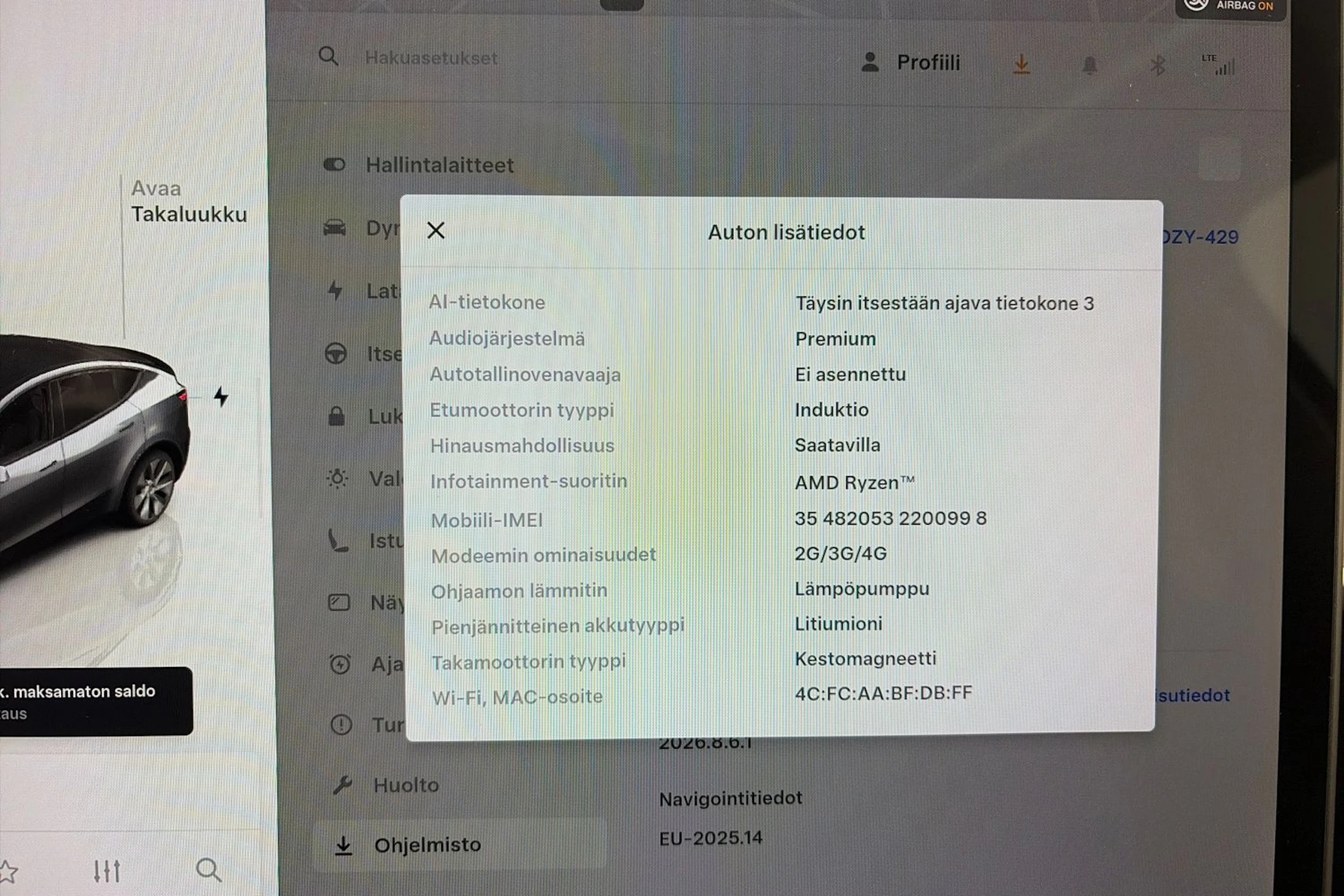 harmaa Tesla Model Y 2023 kuva 20.