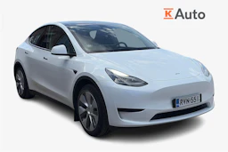 valkoinen Tesla Model Y 2023 kuva 1.
