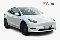 valkoinen Tesla Model Y 2023 kuva 1.