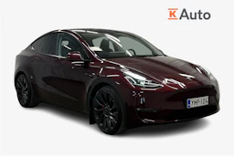 punainen Tesla Model Y 2023 kuva 1.