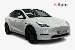 valkoinen Tesla Model Y 2023 kuva 1.