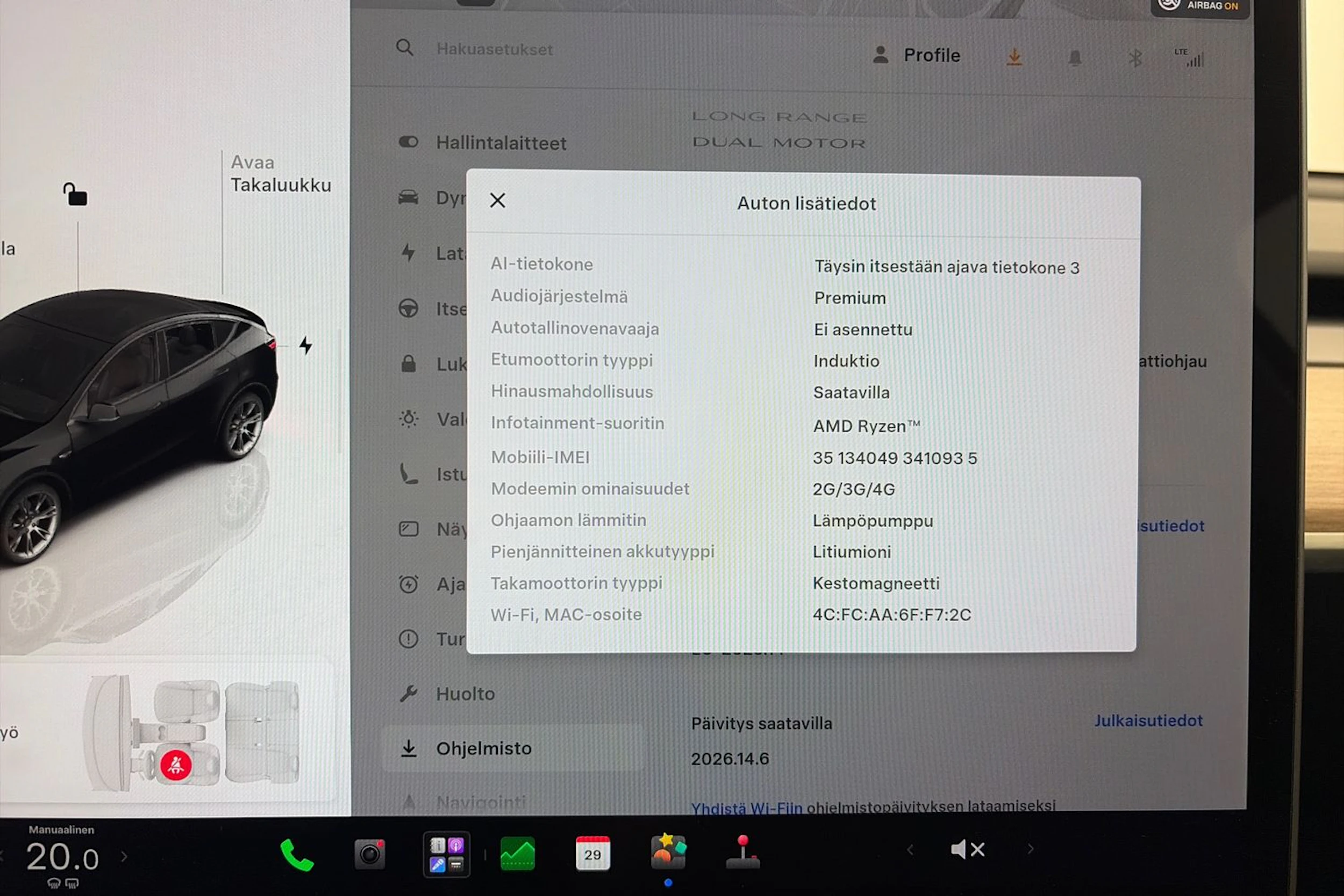 musta Tesla Model Y 2023 kuva 25.