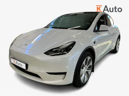 valkoinen Tesla Model Y 2024 kuva 1.