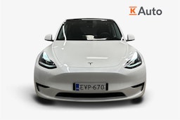 valkoinen Tesla Model Y 2024 kuva 8.
