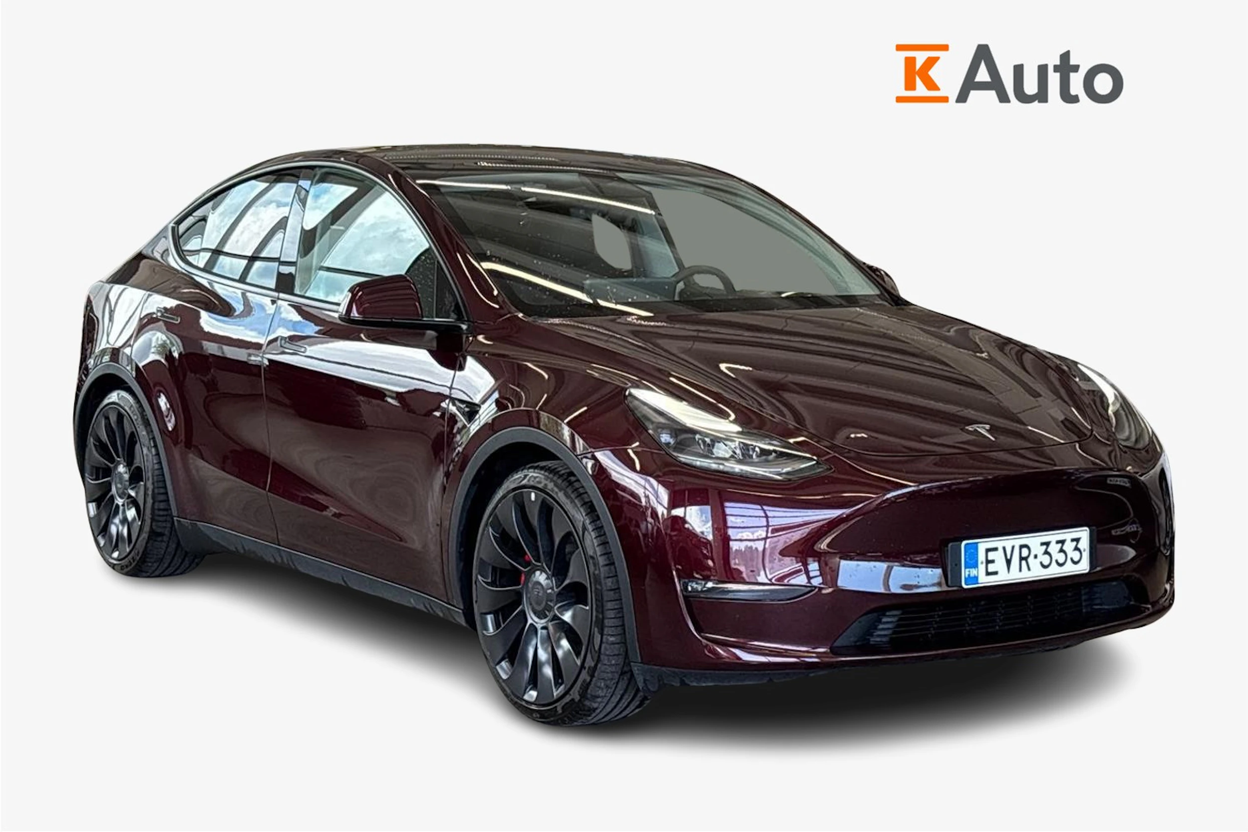 punainen Tesla Model Y 2024 kuva 1.
