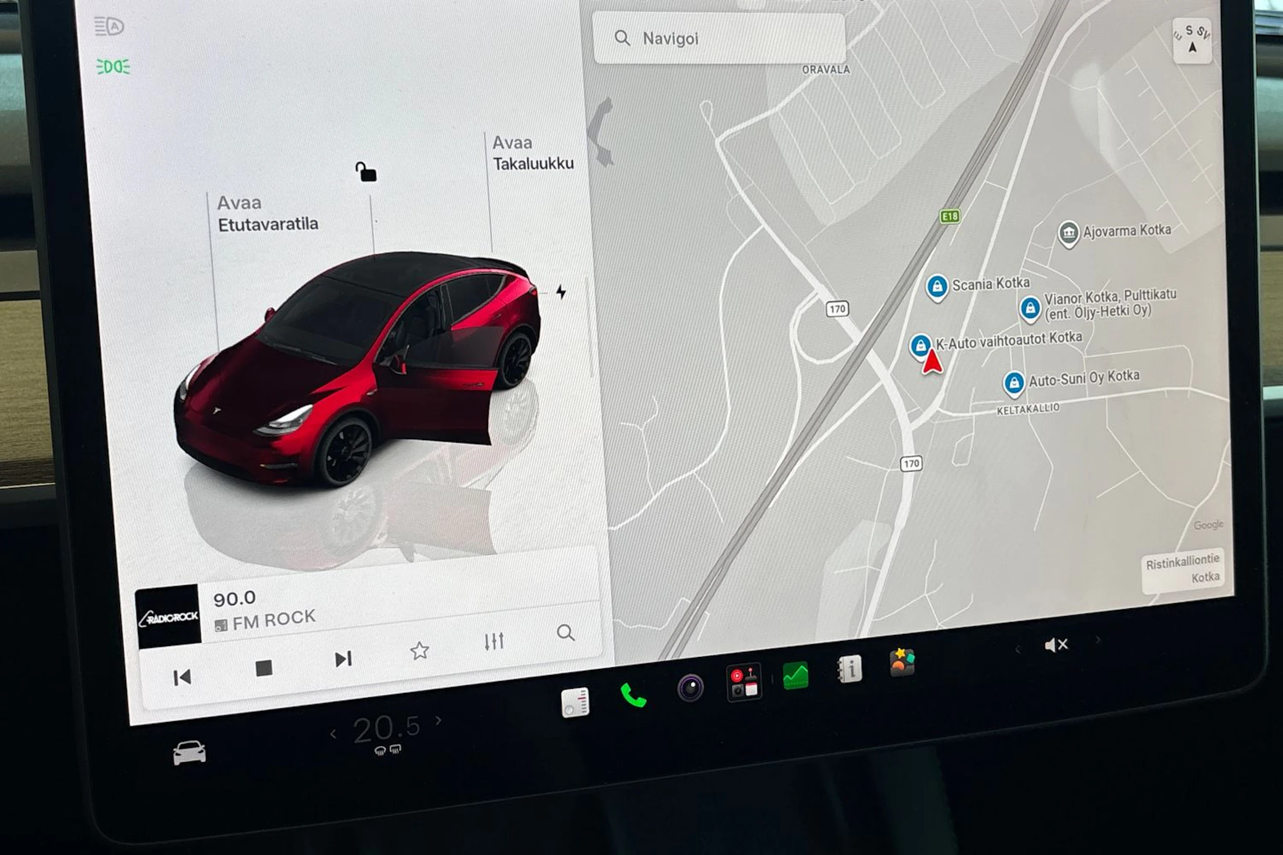 punainen Tesla Model Y 2024 kuva 28.