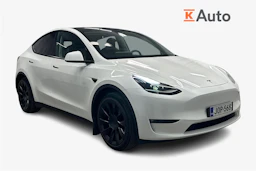 valkoinen Tesla Model Y 2024 kuva 1.