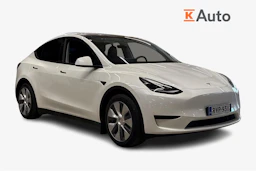 valkoinen Tesla Model Y 2024 kuva 1.