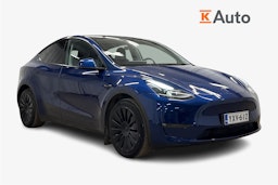 sininen Tesla Model Y 2024 kuva 1.
