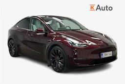 punainen Tesla Model Y 2024 kuva 1.